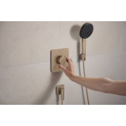 Hansgrohe Ecostat Comfort Q bateria wannowo-prysznicowa podtynkowa termostatyczna brąz szczotkowany 33713140