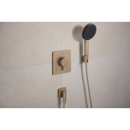 Hansgrohe Ecostat Comfort Q bateria wannowo-prysznicowa podtynkowa termostatyczna brąz szczotkowany 33713140