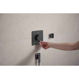 Hansgrohe Ecostat Comfort Q bateria wannowo-prysznicowa podtynkowa termostatyczna czarny chrom szczotkowany 33713340