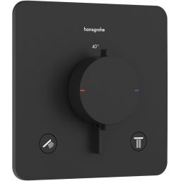 Hansgrohe Ecostat Comfort Q bateria wannowo-prysznicowa podtynkowa termostatyczna czarna 33713670