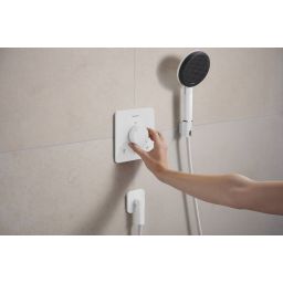 Hansgrohe Ecostat Comfort Q bateria wannowo-prysznicowa podtynkowa termostatyczna biała 33713700