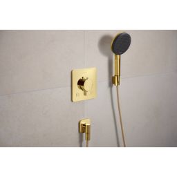 Hansgrohe Ecostat Comfort Q bateria wannowo-prysznicowa podtynkowa termostatyczna złoty optyczny polerowany 33713990