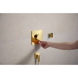 Hansgrohe Ecostat Comfort Q bateria wannowo-prysznicowa podtynkowa termostatyczna złoty optyczny polerowany 33713990