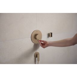Hansgrohe Ecostat Comfort S bateria prysznicowa podtynkowa termostatyczna brąz szczotkowany 33714140