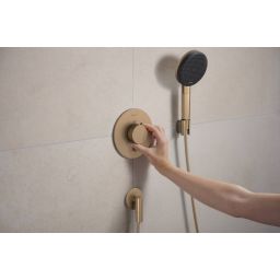 Hansgrohe Ecostat Comfort S bateria prysznicowa podtynkowa termostatyczna brąz szczotkowany 33714140