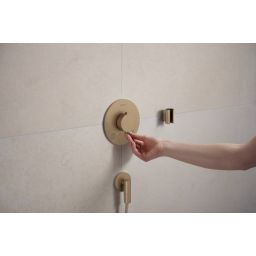 Hansgrohe Ecostat Comfort S bateria wannowo-prysznicowa podtynkowa termostatyczna brąz szczotkowany 33715140