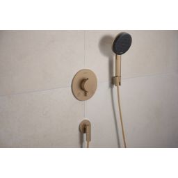 Hansgrohe Ecostat Comfort S bateria wannowo-prysznicowa podtynkowa termostatyczna brąz szczotkowany 33715140