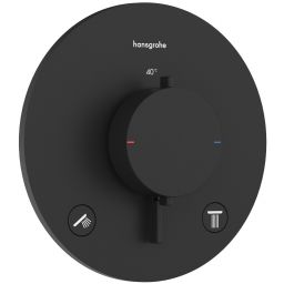 Hansgrohe Ecostat Comfort S bateria wannowo-prysznicowa podtynkowa termostatyczna czarna 33715670