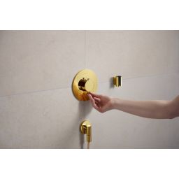 Hansgrohe Ecostat Comfort S bateria wannowo-prysznicowa podtynkowa termostatyczna złoty optyczny polerowany 33715990