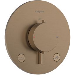 Hansgrohe Ecostat Comfort S bateria wannowo-prysznicowa podtynkowa termostatyczna brąz szczotkowany 33718140