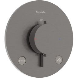 Hansgrohe Ecostat Comfort S bateria wannowo-prysznicowa podtynkowa termostatyczna czarny chrom szczotkowany 33718340