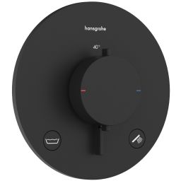 Hansgrohe Ecostat Comfort S bateria wannowo-prysznicowa podtynkowa termostatyczna czarna 33718670