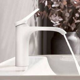 Hansgrohe Vivenis bateria umywalkowa stojąca EcoSmart biały mat 75020700