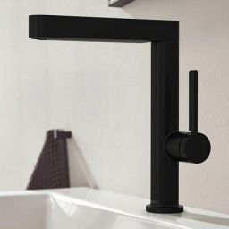 Hansgrohe Finoris bateria umywalkowa stojąca wysoka EcoSmart czarny mat 76060670