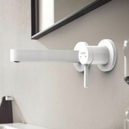 Hansgrohe Finoris bateria umywalkowa podtynkowa EcoSmart biały mat 76051700