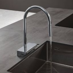 Hansgrohe Aquno Select M81 bateria kuchenna stojąca chrom 73831000