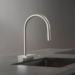 Hansgrohe Aquno Select M81 bateria kuchenna stojąca stalowa 73837800