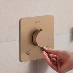 Hansgrohe Ecostat Comfort Q bateria wannowo-prysznicowa podtynkowa termostatyczna brąz szczotkowany 33713140