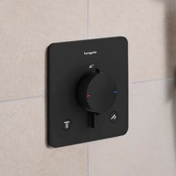 Hansgrohe Ecostat Comfort Q bateria wannowo-prysznicowa podtynkowa termostatyczna czarna 33713670
