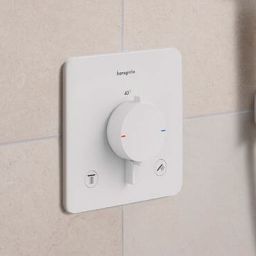 Hansgrohe Ecostat Comfort Q bateria wannowo-prysznicowa podtynkowa termostatyczna biała 33713700