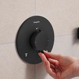 Hansgrohe Ecostat Comfort S bateria wannowo-prysznicowa podtynkowa termostatyczna czarna 33715670
