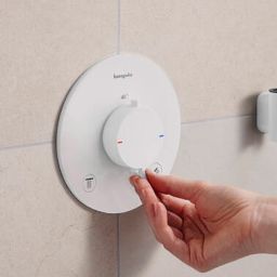 Hansgrohe Ecostat Comfort S bateria wannowo-prysznicowa podtynkowa termostatyczna biała 33715700