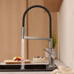 Hansgrohe Talis Select M54 PowderSpray bateria kuchenna stojąca stal 72861800