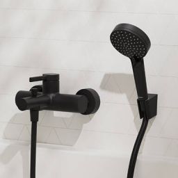 Hansgrohe Zesis S bateria wannowo-prysznicowa ścienna czarna 74420670