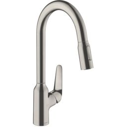 Hansgrohe Focus M42 bateria kuchenna stojąca stal 71800800