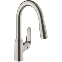 Hansgrohe Focus M42 bateria kuchenna stojąca stal 71801800