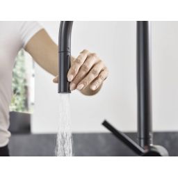 Hansgrohe Talis M54 bateria kuchenna stojąca czarny mat 72801670