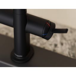 Hansgrohe Talis Select M54 PowderSpray bateria kuchenna stojąca czarna 72861670