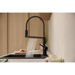 Hansgrohe Talis Select M54 PowderSpray bateria kuchenna stojąca czarna 72861670