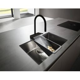 Hansgrohe Aquno Select M81 bateria kuchenna stojąca czarny mat 73831670