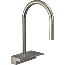 Hansgrohe Aquno Select M81 bateria kuchenna stojąca stalowa 73831800