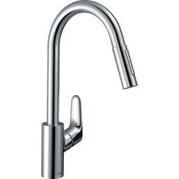 Hansgrohe Focus M41 bateria kuchenna stojąca z wyciąganą wylewką chrom 73880000