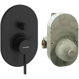 Hansgrohe Zesis S bateria wannowo-prysznicowa podtynkowa czarna 74418670