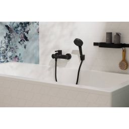 Hansgrohe Zesis S bateria wannowo-prysznicowa ścienna czarna 74420670