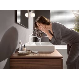Hansgrohe Vivenis bateria umywalkowa stojąca EcoSmart biały mat 75022700