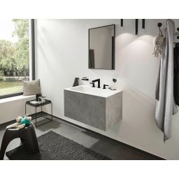 Hansgrohe Finoris bateria umywalkowa 3-otworowa EcoSmart czarny mat 76033670