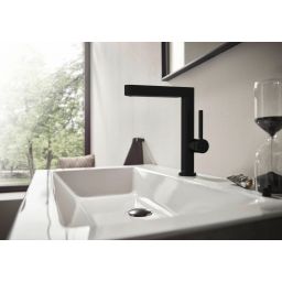 Hansgrohe Finoris bateria umywalkowa stojąca wysoka EcoSmart czarny mat 76060670