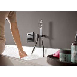 Hansgrohe Finoris bateria wannowo-prysznicowa podtynkowa czarny mat 76416670