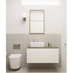 Hagser Ingrid umywalka 49x37,5 cm nablatowa prostokątna biała HGR20000040