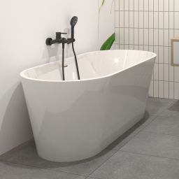 Hagser Petra wanna wolnostojąca 160x75 cm owalna biała HGR50000012