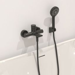 Hagser Lisa bateria wannowo-prysznicowa ścienna czarny mat HGR70000034