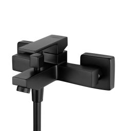 Hagser Ulva bateria wannowo-prysznicowa ścienna czarny mat HGR12000034