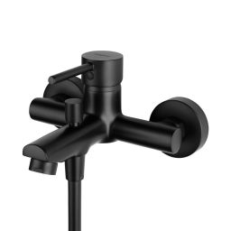 Outlet - Hagser Lisa bateria wannowo-prysznicowa ścienna czarny mat HGR70000034