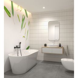 Hagser Petra wanna wolnostojąca 160x75 cm owalna biała HGR50000012