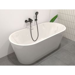 Hagser Andrea Brigit zestaw prysznicowy ścienny czarny mat HGR70000036