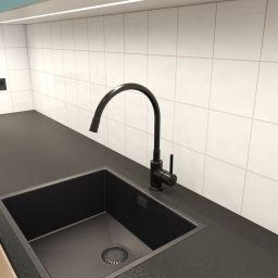 Hagser Emma bateria kuchenna stojąca czarna HGR70000035